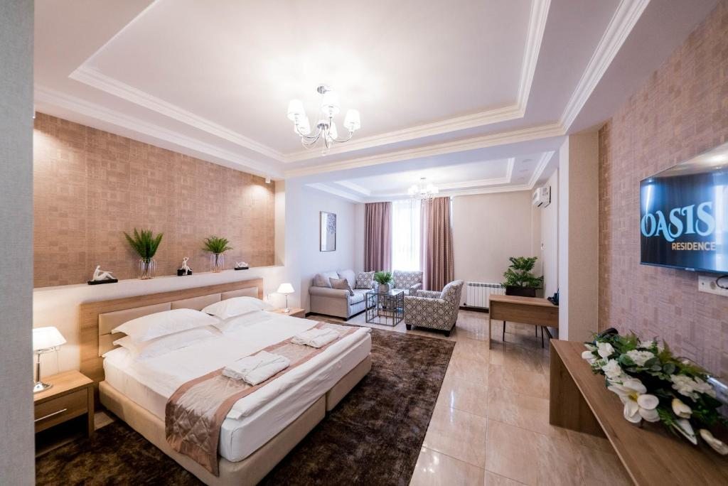 Двухместный (Двухместный номер Делюкс с 1 кроватью) отеля Oasis Residence, Бишкек