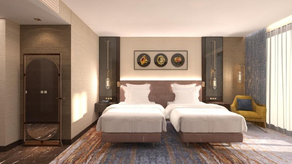 Двухместный (Номер с кроватью размера «king-size» — Подходит для гостей с ограниченными физическими возможностями) отеля Doubletree By Hilton Antalya City Centre, Анталия