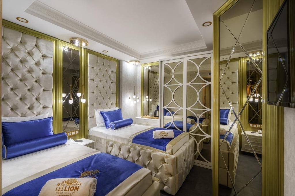 Двухместный (Стандартный двухместный номер с 2 отдельными кроватями) отеля LESLION LUXURY HOTEL Spa, Анталия