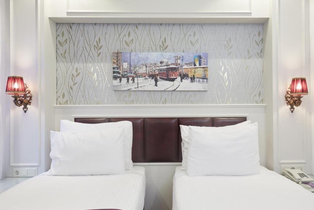 Двухместный (Стандартный двухместный номер с 2 отдельными кроватями) отеля Albinas Hotel Old City, Стамбул