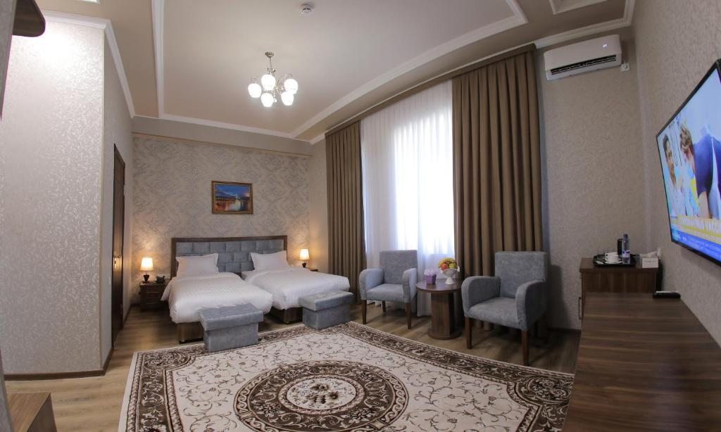 Двухместный (Двухместный номер Делюкс с 2 отдельными кроватями) отеля ARK BILLUR HOTEL, Ташкент