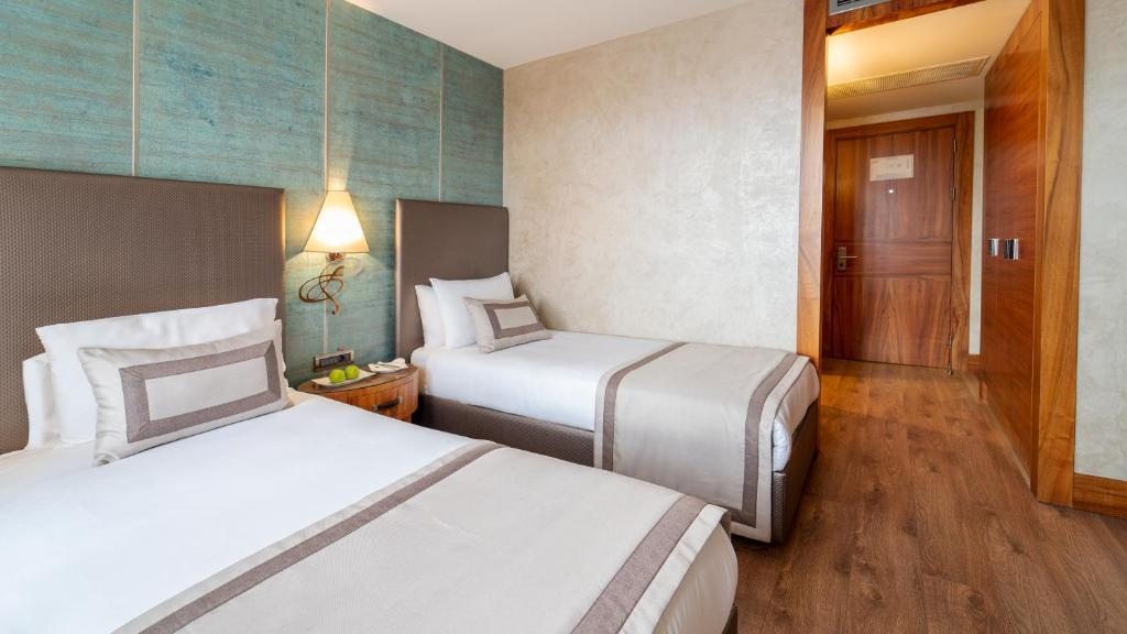 Двухместный (Улучшенный двухместный номер с 2 отдельными кроватями) отеля Biz Cevahir Hotel Sultanahmet, Стамбул