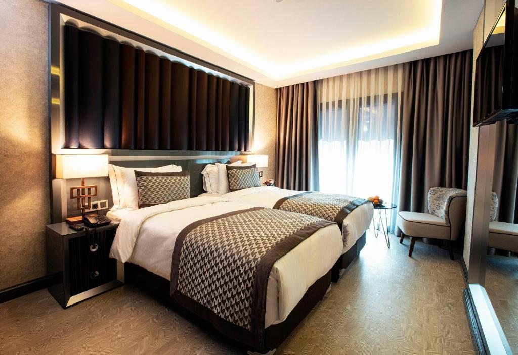 Двухместный (Двухместный номер Делюкс с 1 кроватью или 2 отдельными кроватями) отеля Euro Design Hotel, Стамбул
