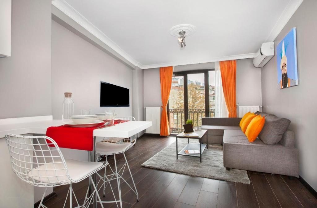 Апартаменты (Апартаменты с 2 спальнями) апарт-отеля Nisantasi Residence Weekly Sterilized, Стамбул