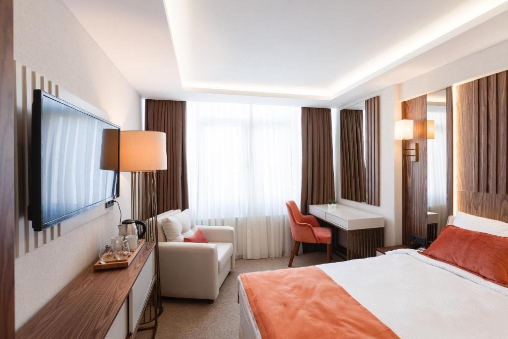 Двухместный (Двухместный номер Делюкс с 1 кроватью и видом на море) отеля Sherry Suites Karaköy, Стамбул