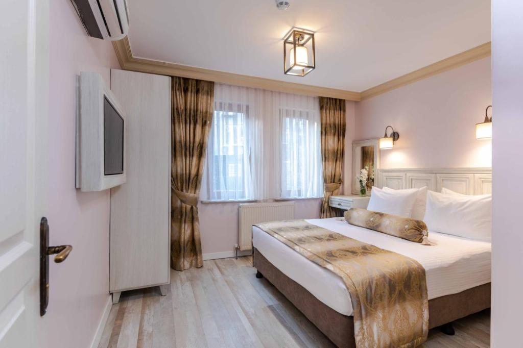 Двухместный (Стандартный двухместный номер с 1 кроватью) хостела SiBeSa Hotel, Стамбул