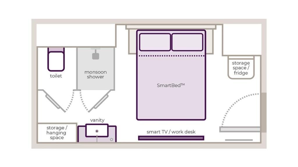 Двухместный (Номер «Премиум» с кроватью размера «queen-size»), YOTEL Istanbul Airport (Landside)