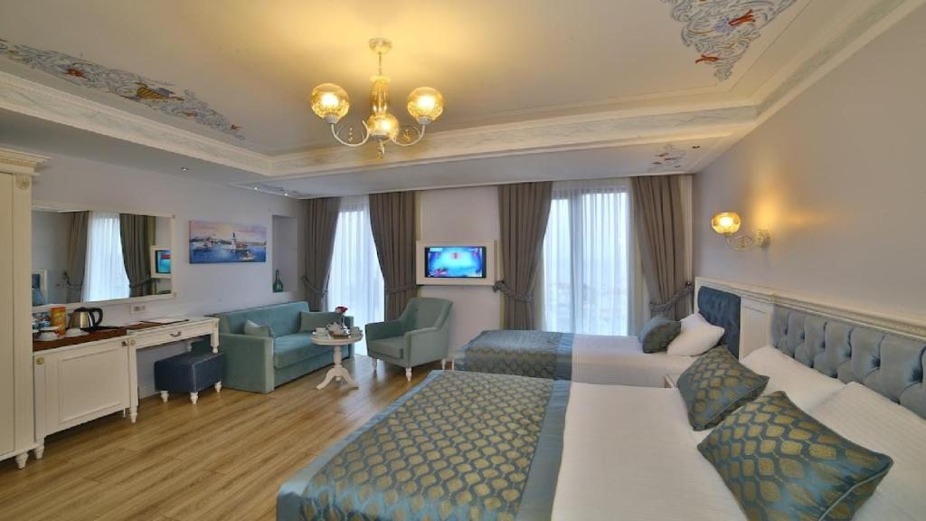 Трехместный (Улучшенный трехместный номер с видом на море), Yılsam Sultanahmet Hotel