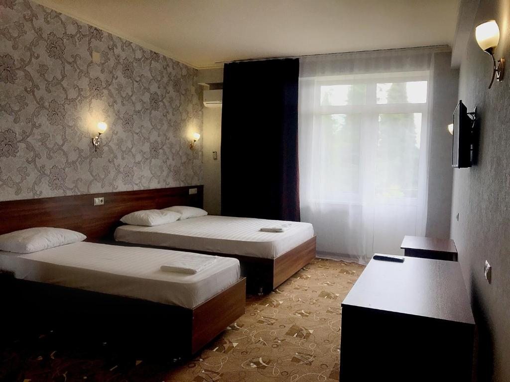 Двухместный (Двухместный номер с 2 отдельными кроватями и видом на море) отеля Отель Лазурь Абхазия, Цандрипш