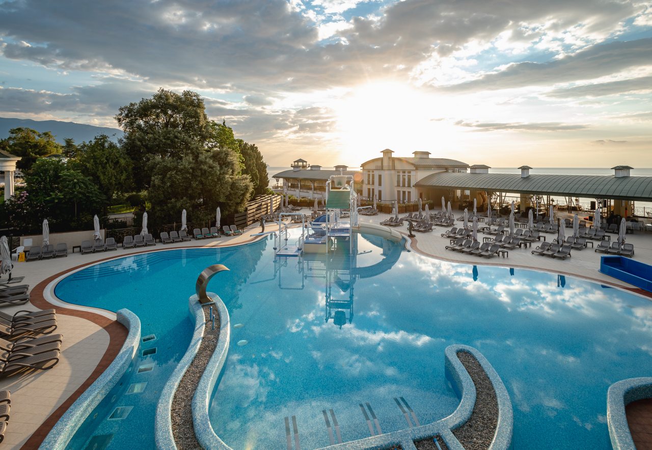 Открытый бассейн, Гостиница Palmira Palace