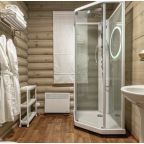 Трёхместный и более (Коттедж-сруб двухкомнатный с одной спальней и гостиной), Эко-отель Поляна Сказок