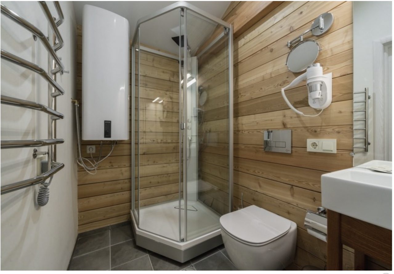 Трёхместный и более (Новый коттедж с одной спальней, кухней-студио и террасой), Эко-отель Поляна Сказок