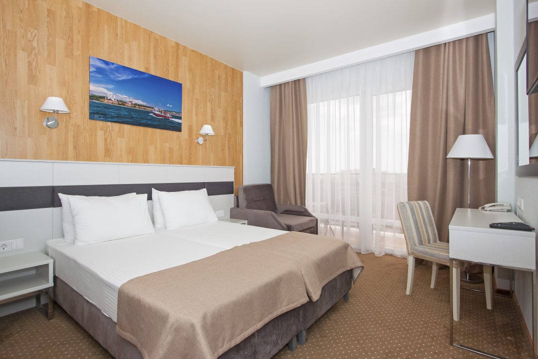 Двухместный (Стандарт с видом на море) гостиницы Sunmarinn Resort All Inclusive, Анапа