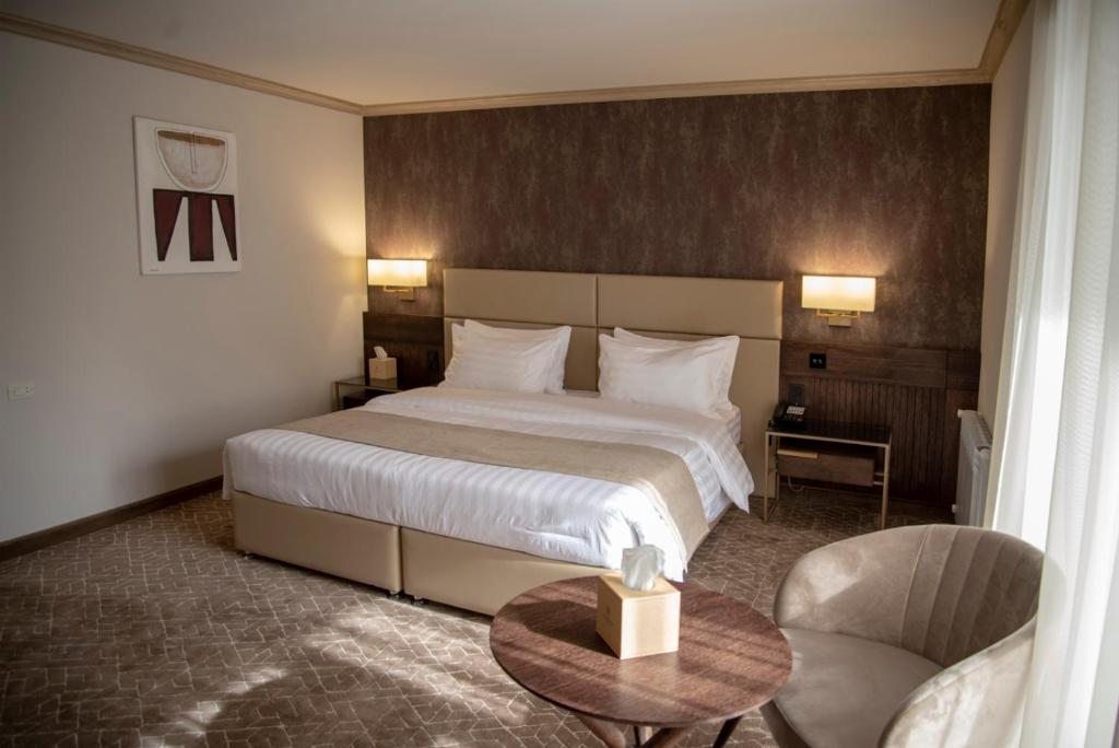 Двухместный (Двухместный номер Делюкс с 1 кроватью или 2 отдельными кроватями и балконом - Лечение включено) отеля Jermuk Hotel and SPA, Джермук