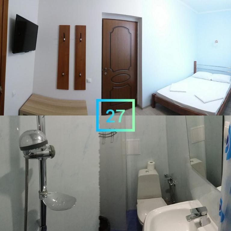 Двухместный (Двухместный номер Делюкс с 1 кроватью и боковым видом на море) гостевого дома Guest House Polet Chayki, Гагра