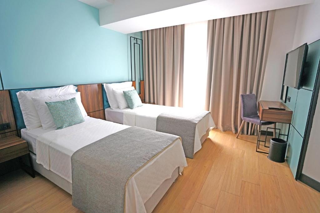 Двухместный (Стандартный двухместный номер с 2 отдельными кроватями) отеля Leaf Port Boutique Hotel, Анталия