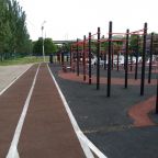 Вид на стадион, Капсульный хостел Решка