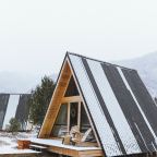 Двухместный (Дом А-фрейм с одной спальней вид на реку), Глэмпинг Айвенго