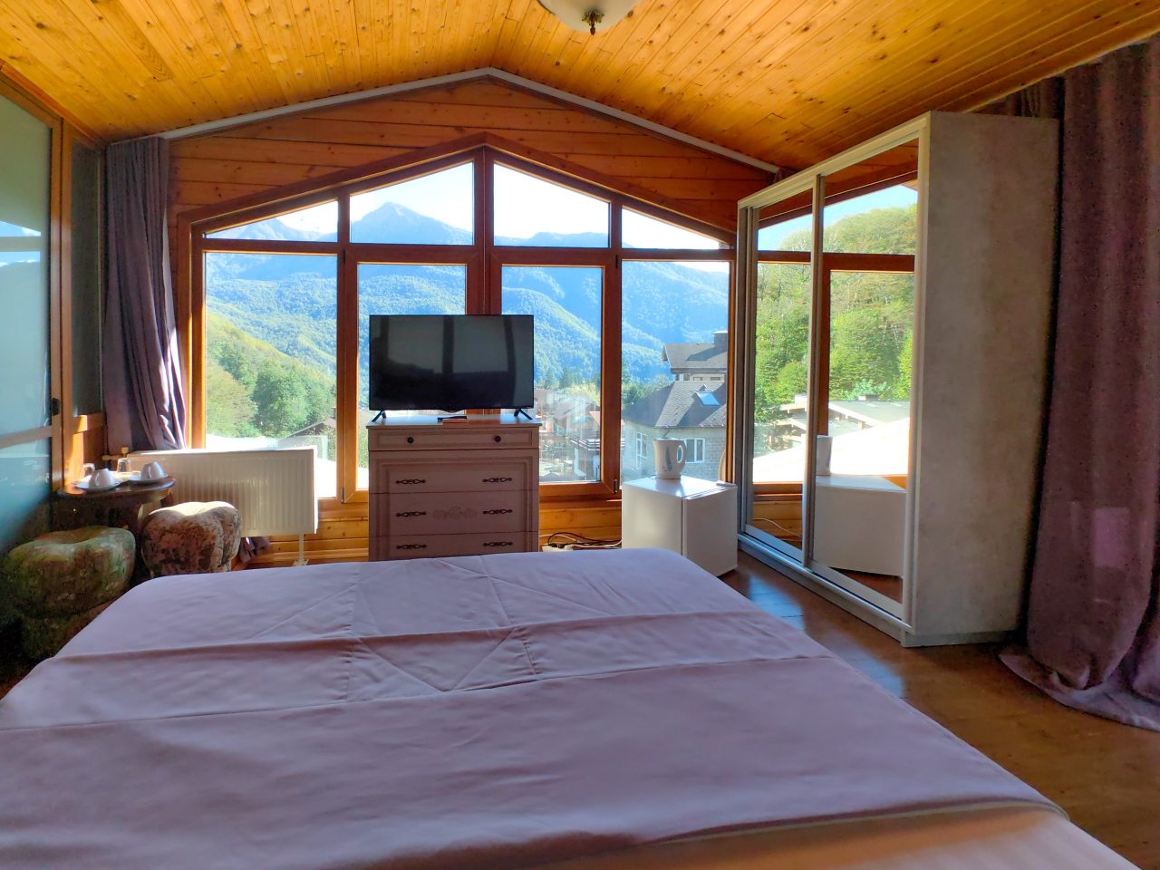 Двухместный (Панорамная комната с балконом), Гостевой дом АРТ Ковчег