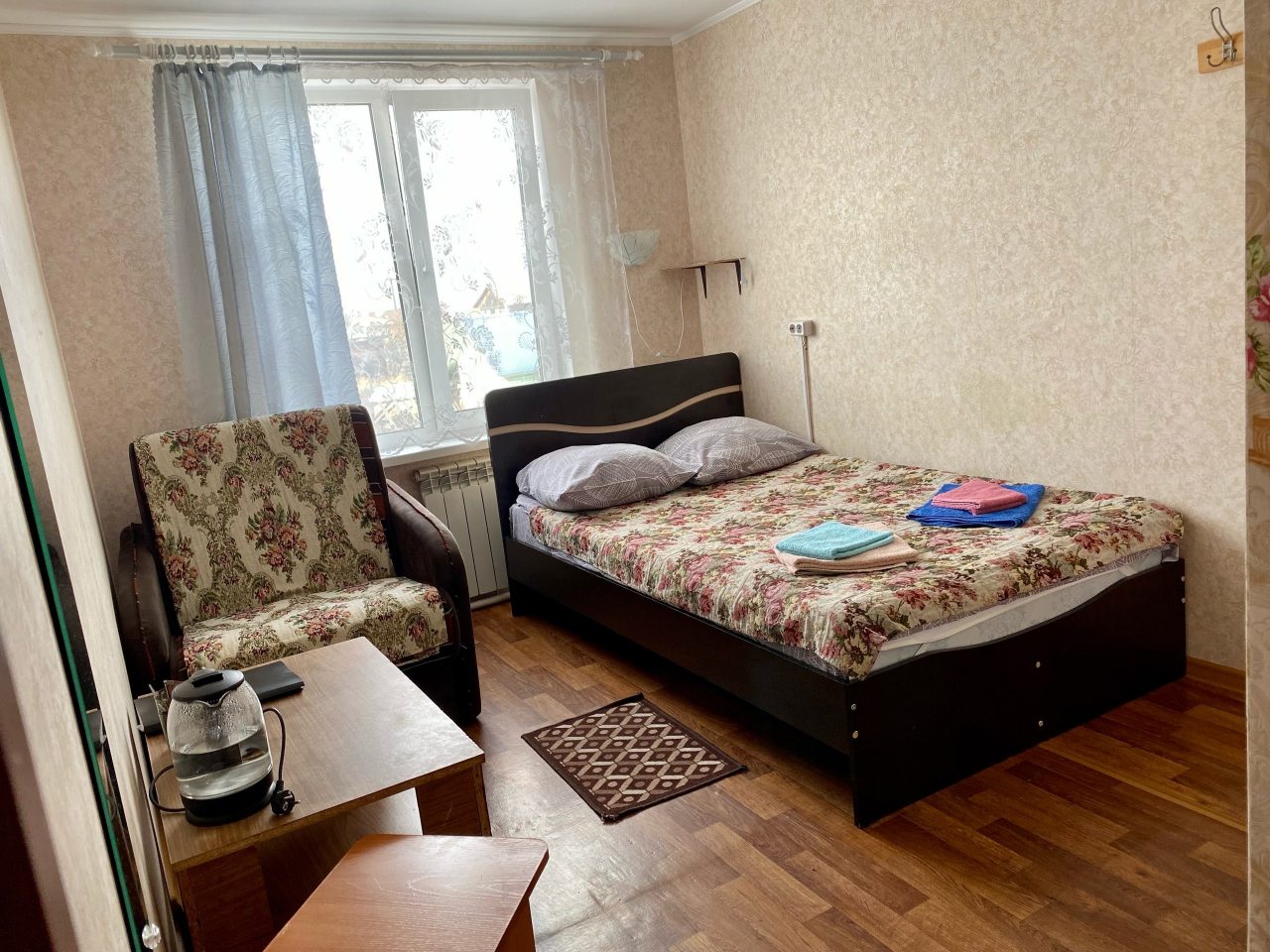 Двухместный (Бюджетный двухместный номер с 1 кроватью) гостиницы Тихая Гавань, Слюдянка