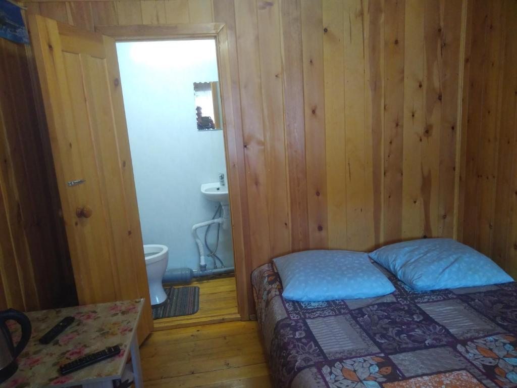 Двухместный (Двухместный номер с 1 кроватью и собственной ванной комнатой) гостевого дома Недорогое жилье, Листвянка