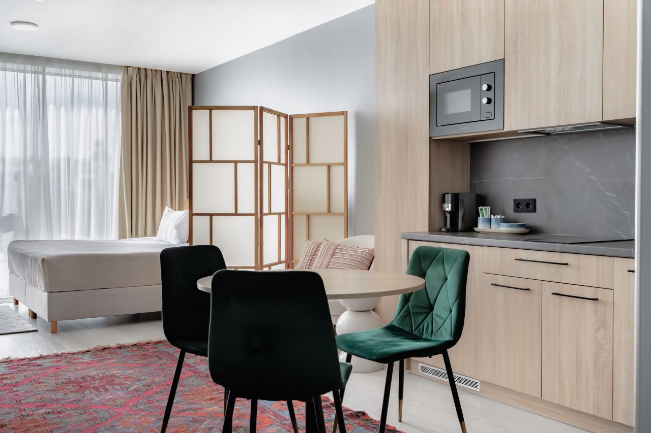 De Luxe (DELUXE однокомнатный), Апарт-отель Yard Residence