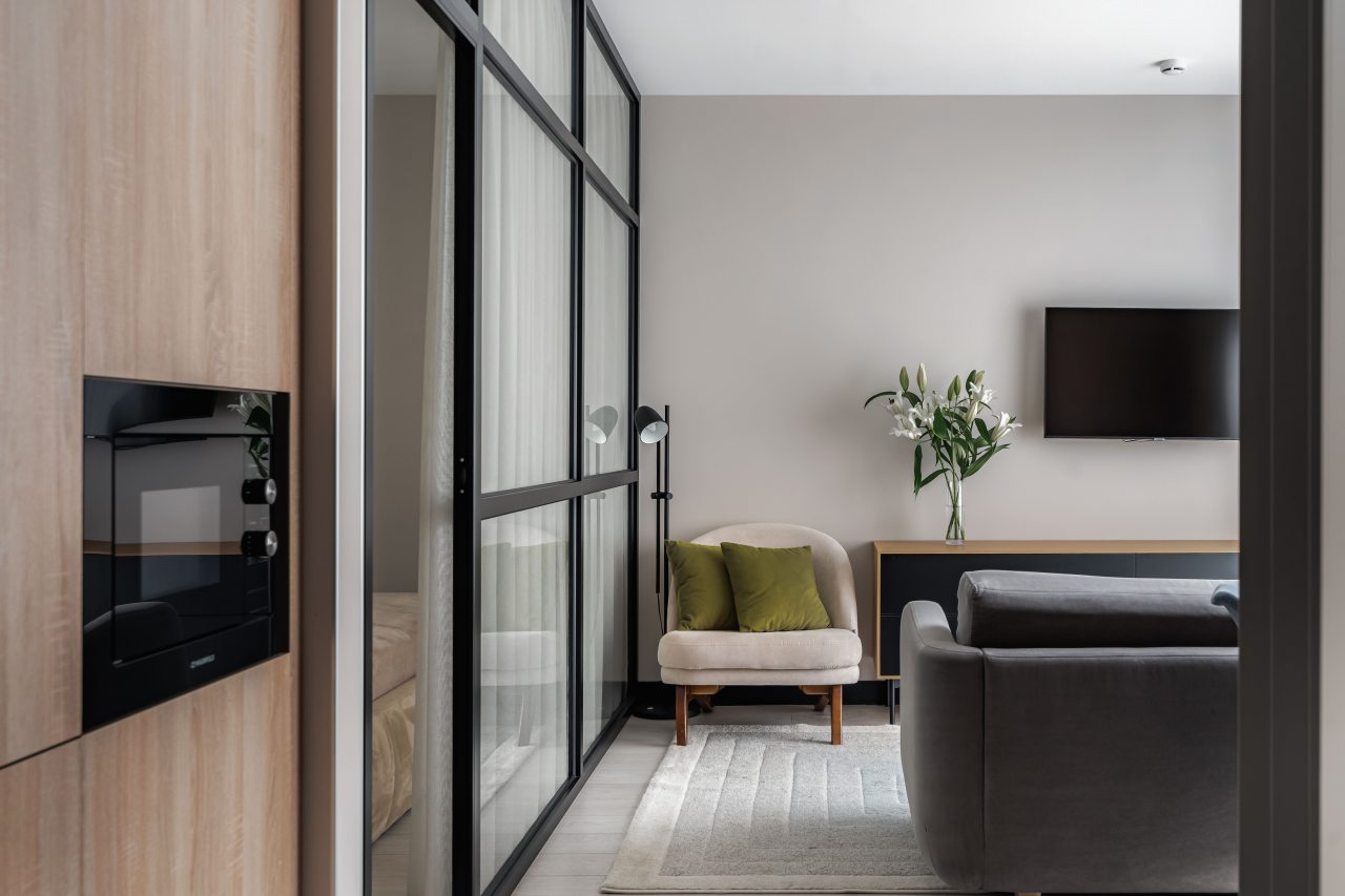 De Luxe (DELUXE двухкомнатный), Апарт-отель Yard Residence