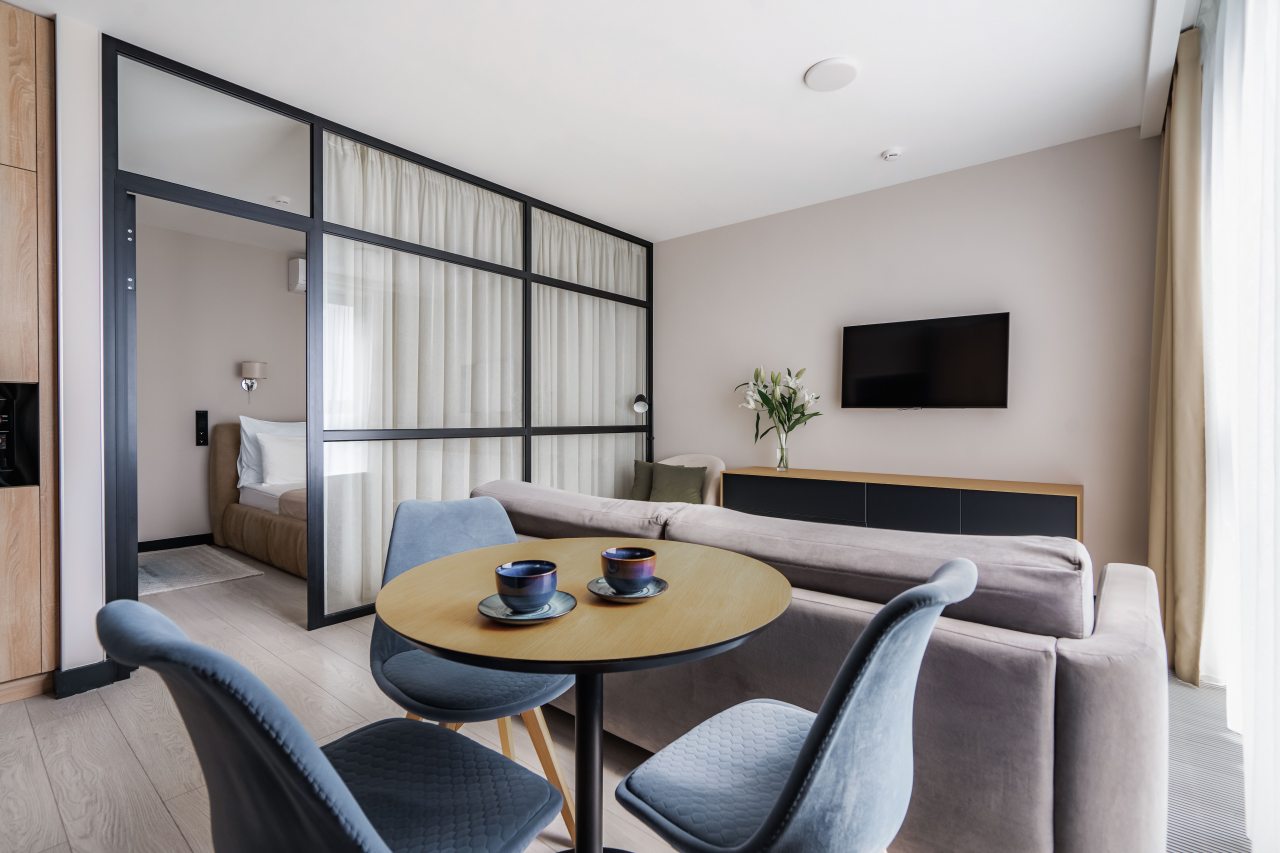 De Luxe (DELUXE двухкомнатный), Апарт-отель Yard Residence