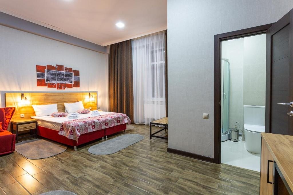 Двухместный (трехместный Делюкс с 1 двухспальной кроватью или 2 односпальными кроватями) отеля Софийские вершины, Архыз