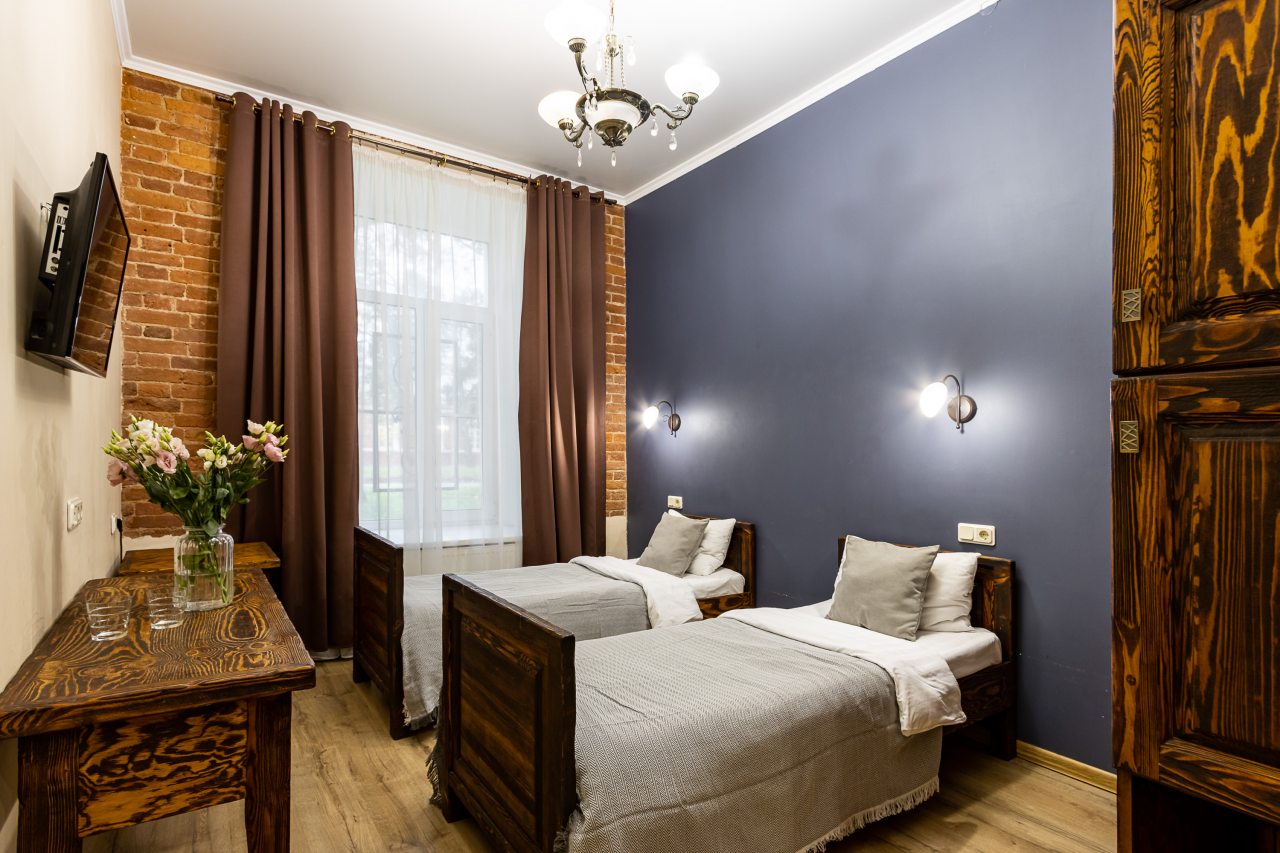 Двухместный (Двухместный номер с 2 отдельными кроватями), Отель Номера в Петергофе