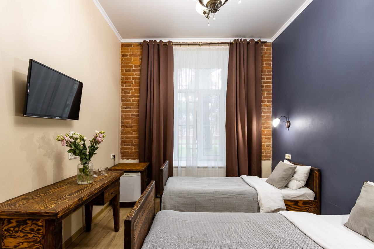 Двухместный (Двухместный номер с 2 отдельными кроватями), Отель Номера в Петергофе