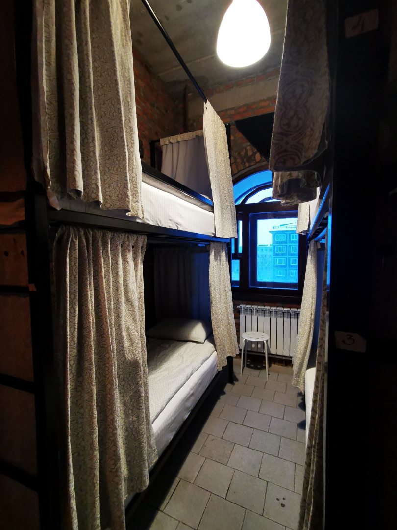 Четырехместный (Кровать в 4-х местном номере) хостела Ягель Лофт, Мурманск