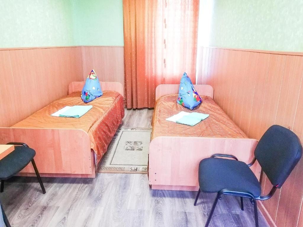 Двухместный (Бюджетный двухместный номер с 2 отдельными кроватями) хостела Smart Hotel КДО Брянск