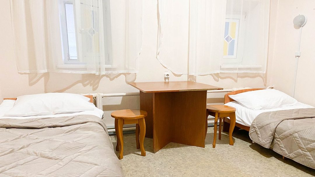 Двухместный (Бюджетный двухместный номер с 2 отдельными кроватями) отеля Smart Hotel КДО Курск