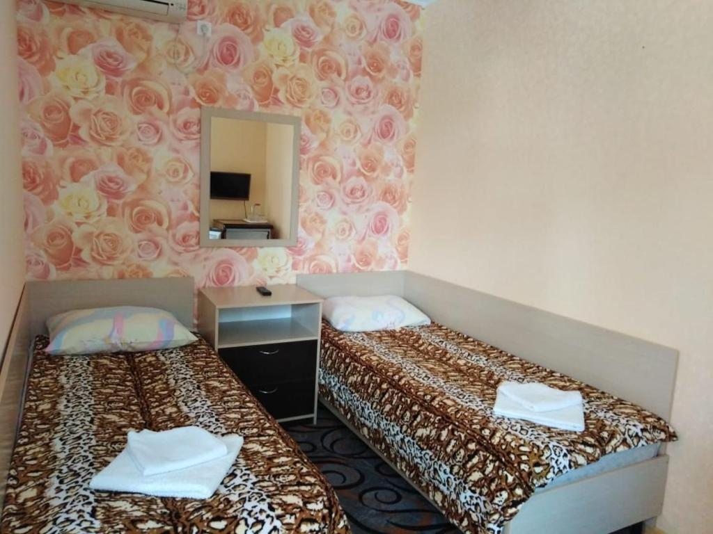Двухместный (Двухместный номер с 2 отдельными кроватями и балконом) гостевого дома Симона гранд, Анапа
