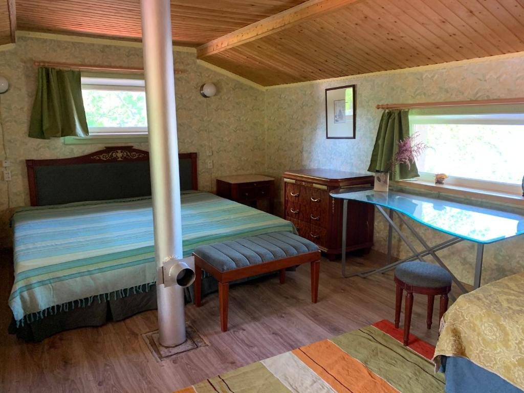 Двухместный (Двухместный номер с 1 кроватью или 2 отдельными кроватями, вид на озеро) гостевого дома Урочище Мурсулы, Питкяранта