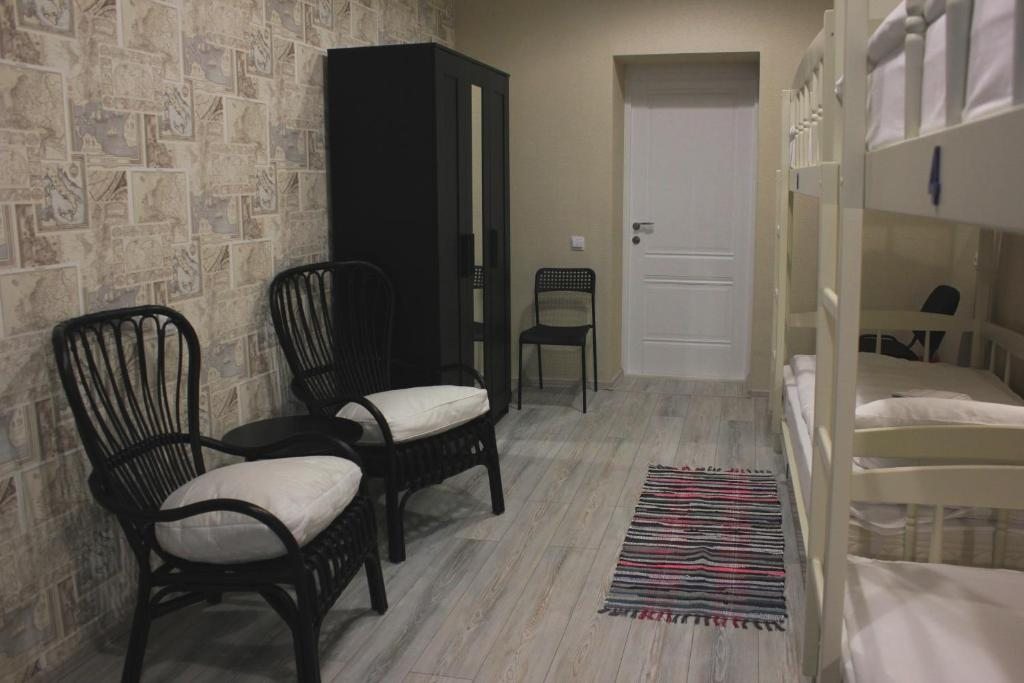 Четырехместный (Четырехместная комната с 2-ярусными кроватями с общей ванной) хостела O'Key Home, Ростов-на-Дону