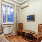 Полулюкс (Двухкомнатный с двуспальной кроватью и диваном на 1 этаже), Гостиница Ника