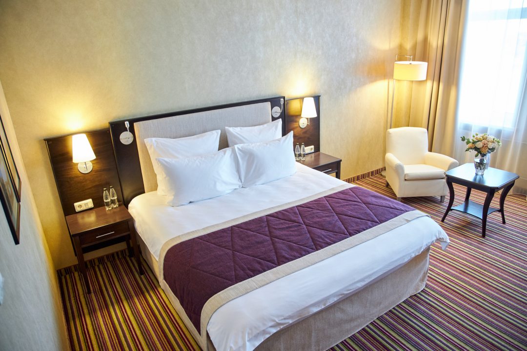 Двухместный (Стандарт с одной кроватью King size | Вид на город) отеля River Palace Hotel, Санкт-Петербург