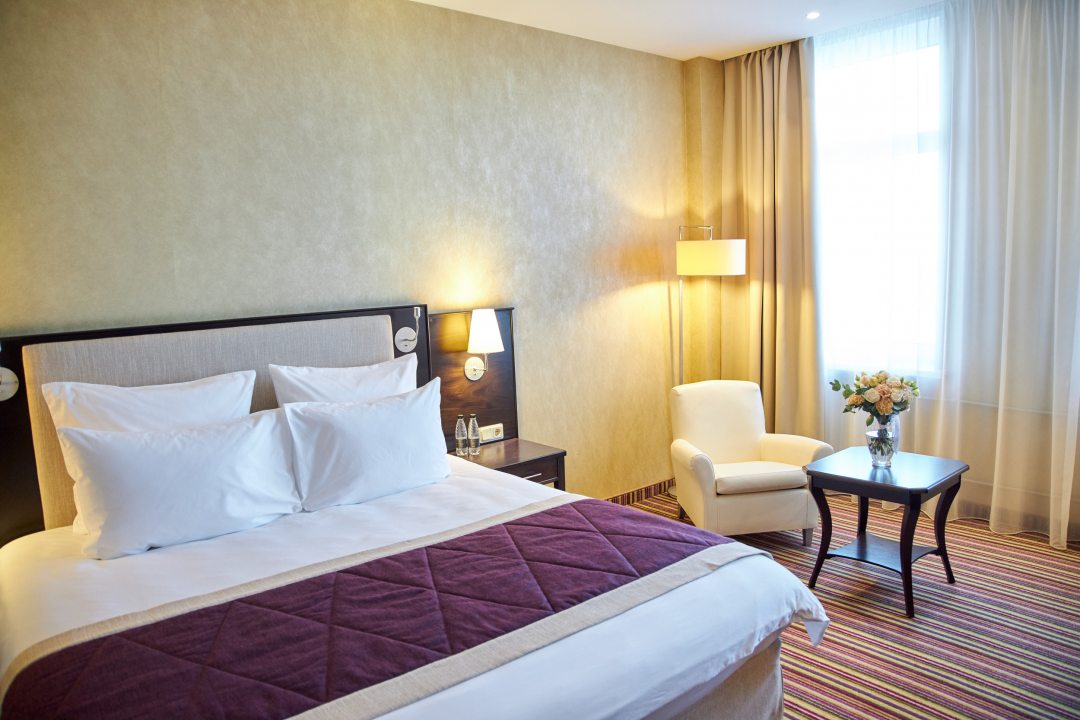 Двухместный (Стандарт с одной кроватью King size | Вид на Неву) отеля River Palace Hotel, Санкт-Петербург