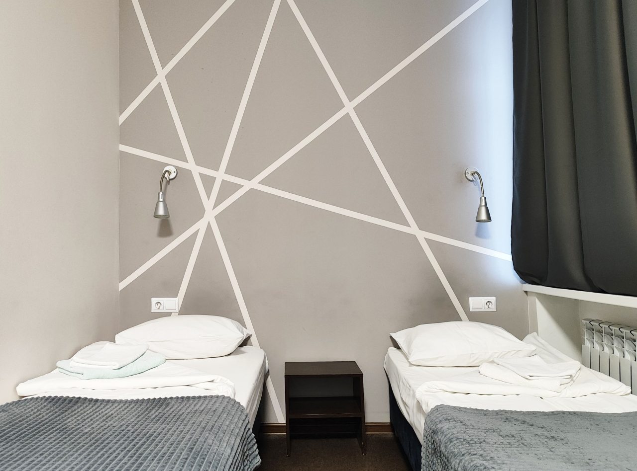 Двухместный (Стандартный двухместный номер с 2 отдельными кроватями), Гостиница Екатерингоф