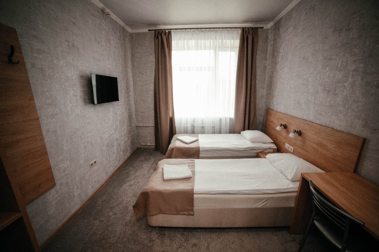 Двухместный (Стандарт с двумя отдельными кроватями) гостиницы На Сайдашева, Казань
