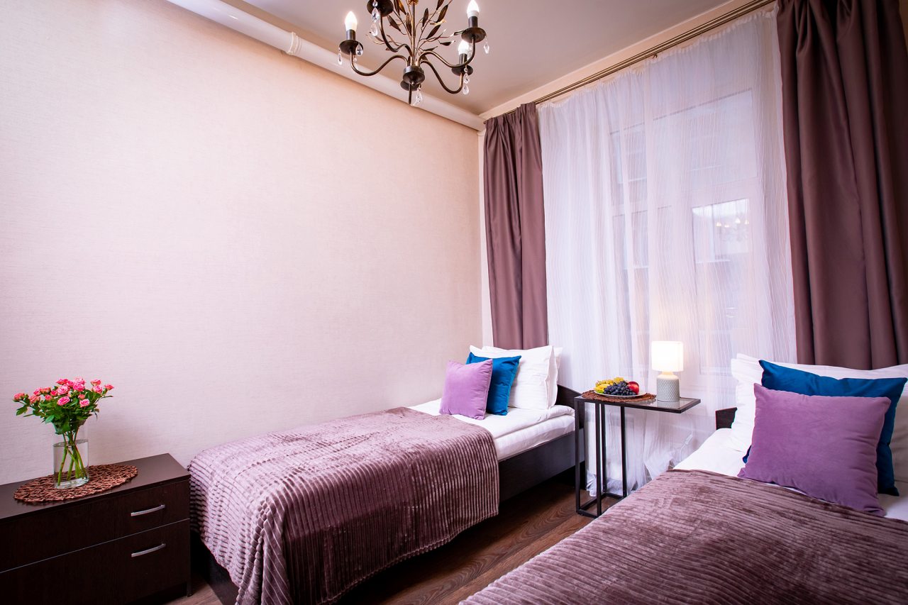 Двухместный (Двухместный номер с 2 отдельными кроватями № 6) апартамента Asmera Apartments, Санкт-Петербург