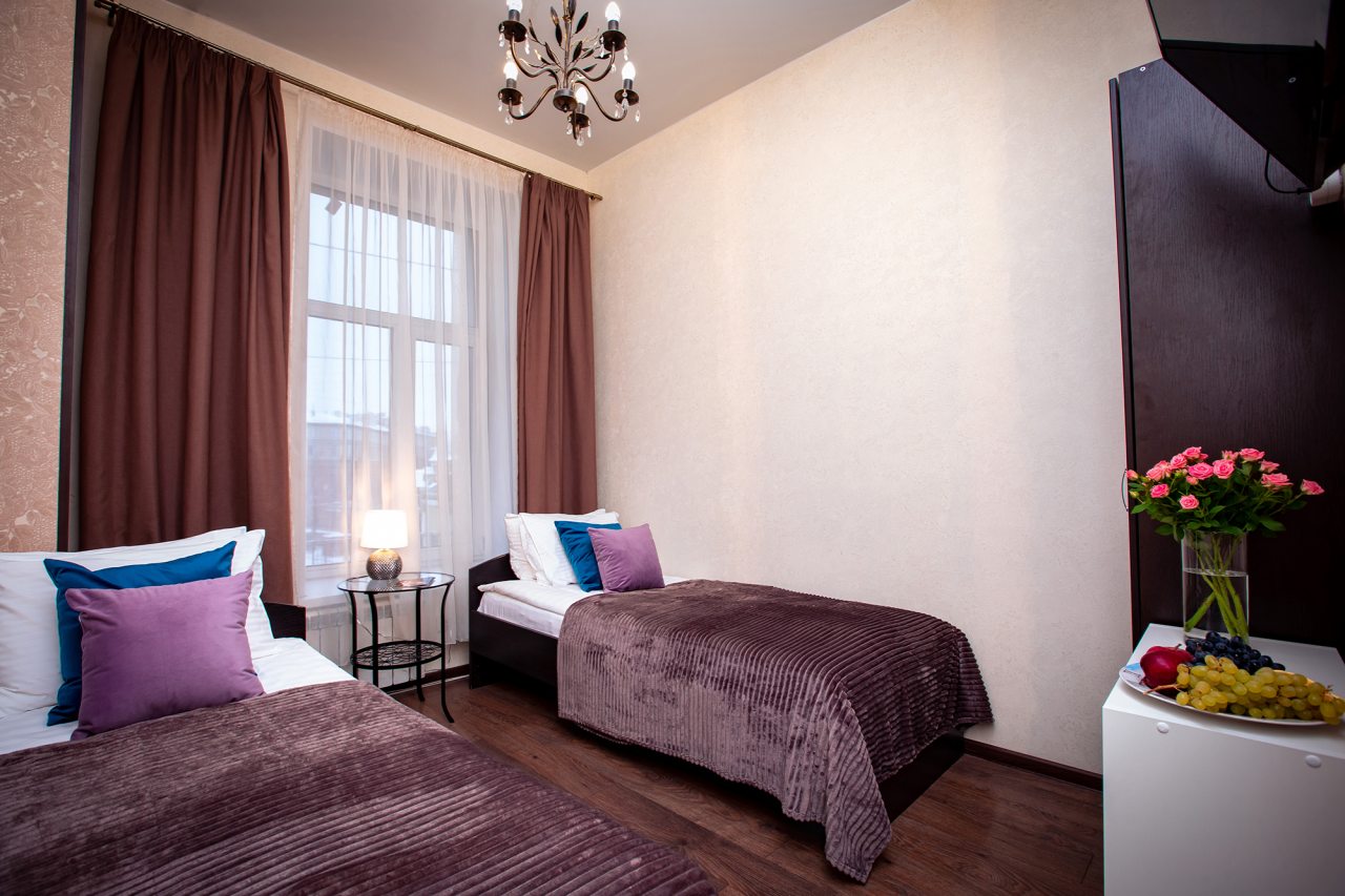 Двухместный (Номер с 2 отдельными кроватями № 4), Апартаменты Asmera Apartments