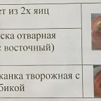 Вариант завтрака