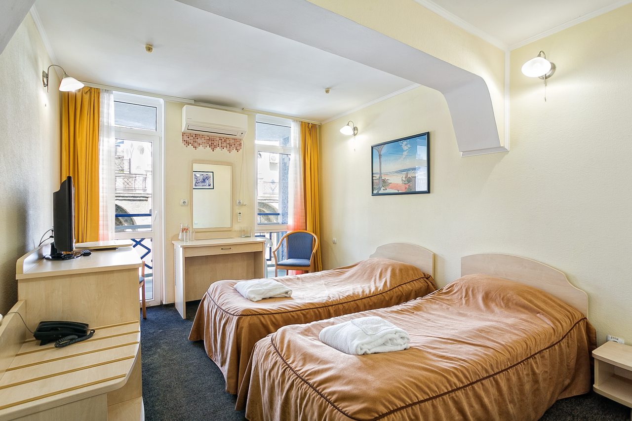 Двухместный (Стандарт однокомнатный (TWIN) - 1, 2 этаж), Отель 1001 Ночь