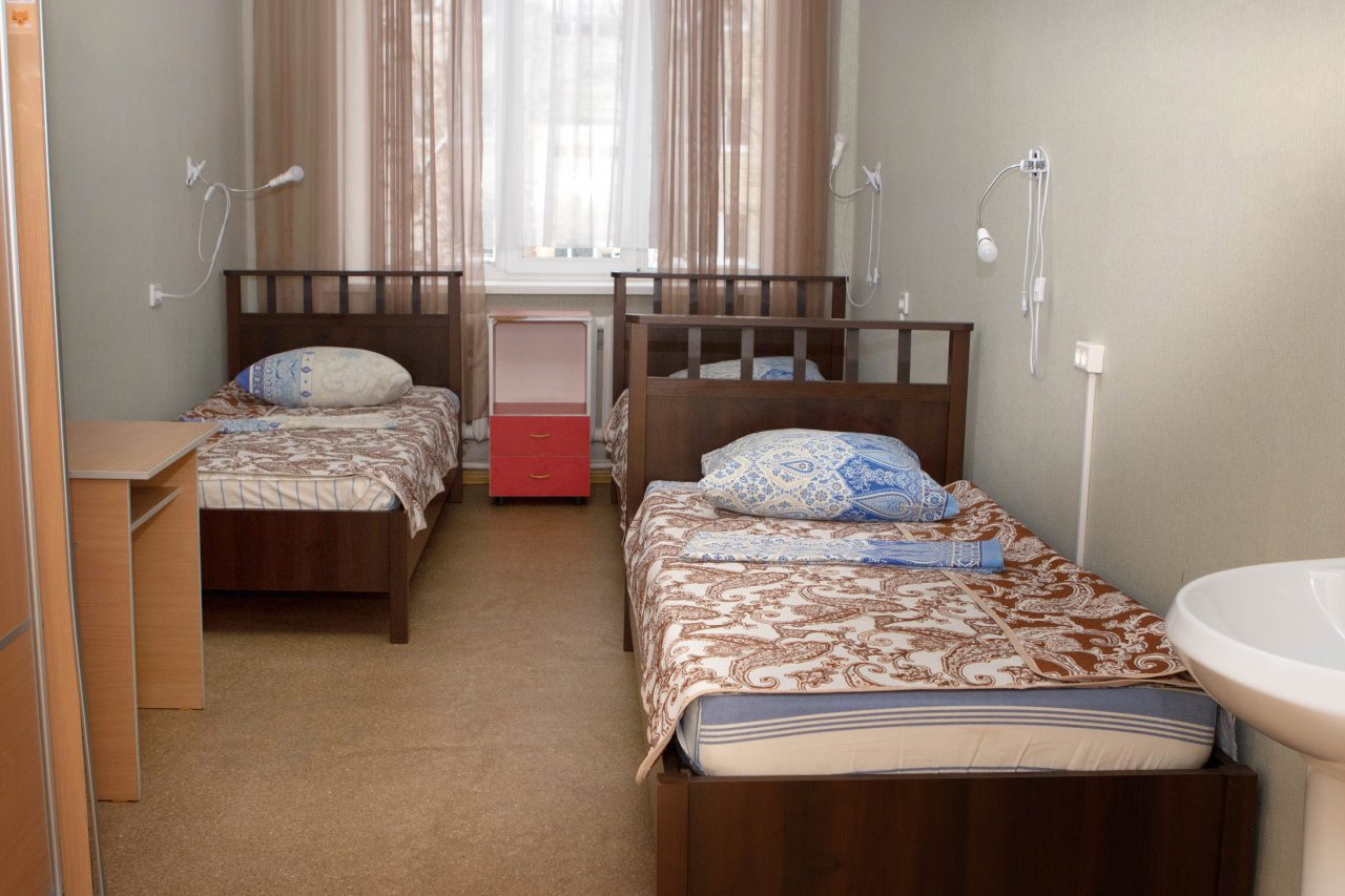 Трехместный (Кровать в трехместном номере) хостела Hostel Severyanka, Тобольск