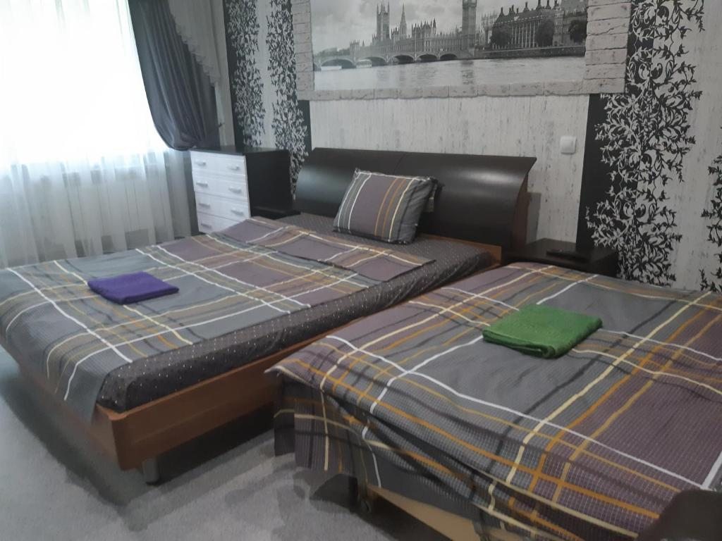 Двухместный (Двухместный номер с 2 отдельными кроватями и балконом) апартамента На Первой Полевой, Иваново