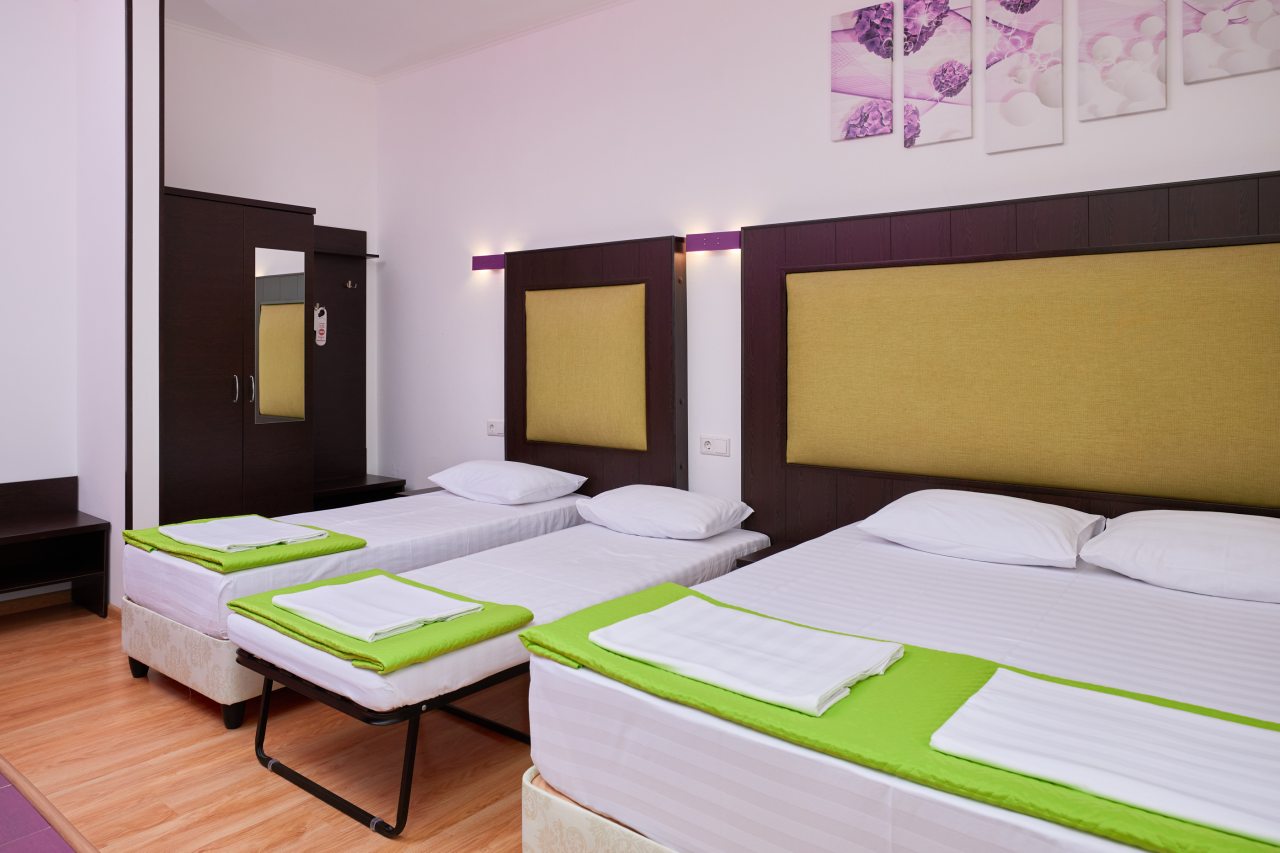 Трехместный (Семейный  с балконом  (3 СТ Б)), Гостиница Диса