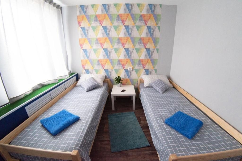 Двухместный (Двухместный номер с 2 отдельными кроватями) хостела Фабрика, Хабаровск